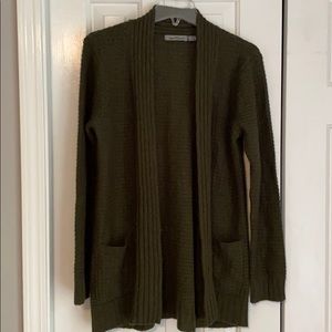 Olive green cardigan